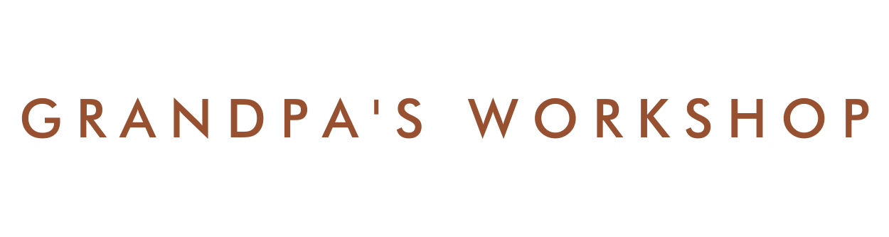 Grandpas Workshop Logo in Colour Terracotta