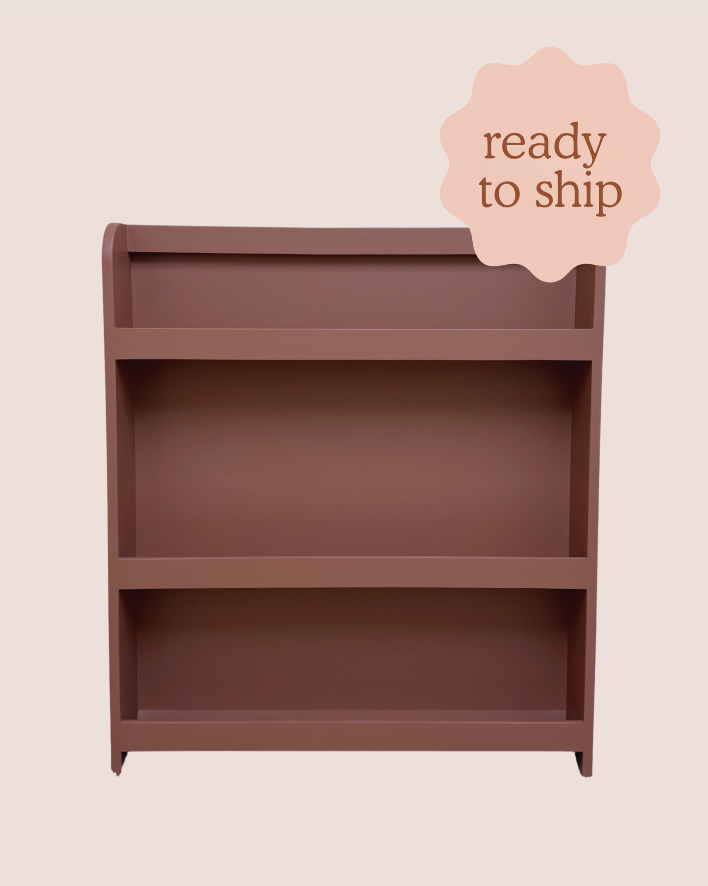 Ready to Ship - Classic Bookshelf in Rust