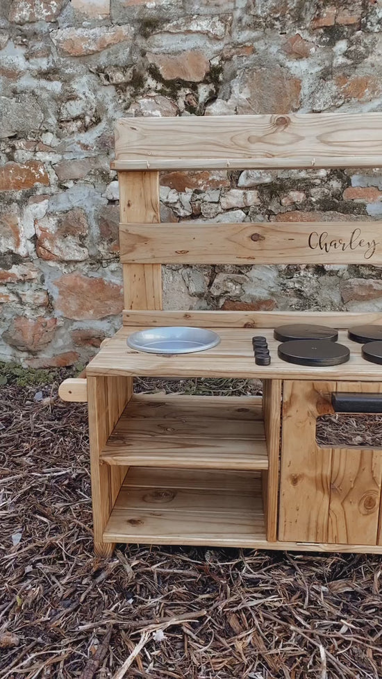Load and play video in Gallery viewer, Double Outdoor Mud Kitchen Video
