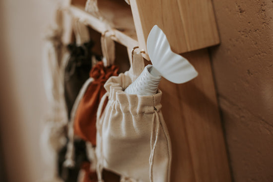 Wooden Advent Calendar Tree with numbered gift bags