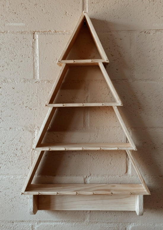 Wooden Advent Calendar Tree with numbered gift bags