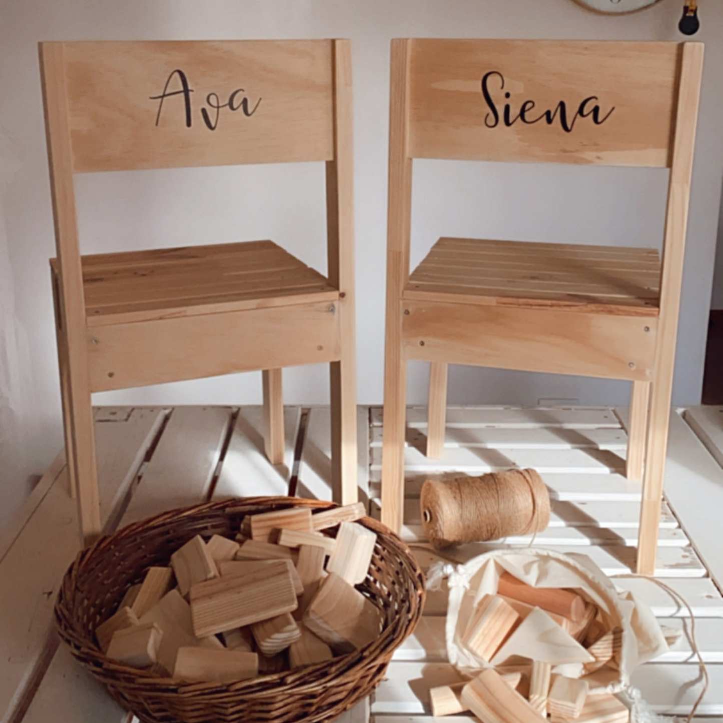 Childrens table discount and chairs personalised